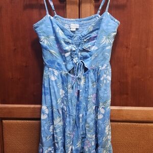 Aeropostale Light Blue Smocked Dress